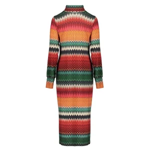 Vrouwen Geisha Fashion Geisha Dames Gestreepte Jurk 37625-20 Groen