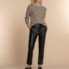 Vrouwen Geisha Fashion Geisha Dames Gestreepte Trui 34507-10 Sand