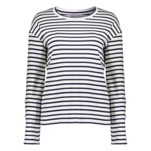 Vrouwen Geisha Fashion Geisha Dames Gestreepte Top 32609-41 Off-White