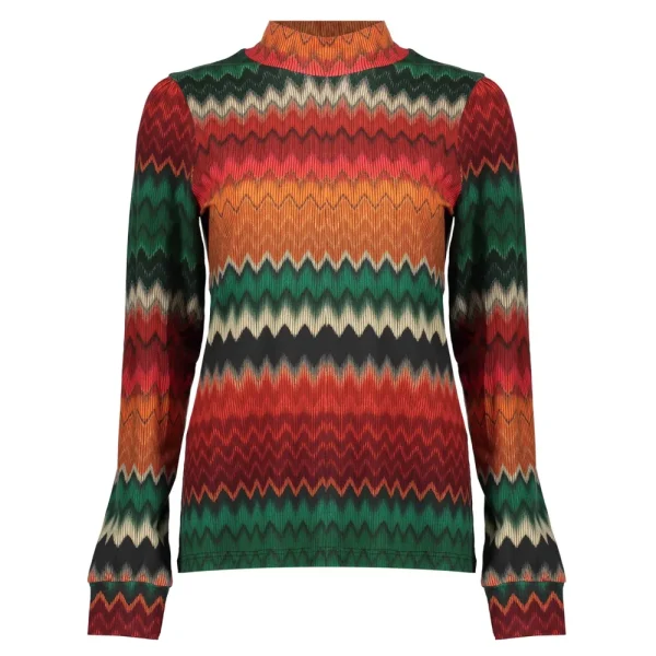Vrouwen Geisha Fashion Geisha Dames Gestreepte Top 32360-20 Groen
