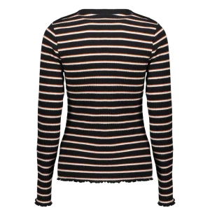 Vrouwen Geisha Fashion Geisha Dames Gestreepte Top 32541-47 Zwart