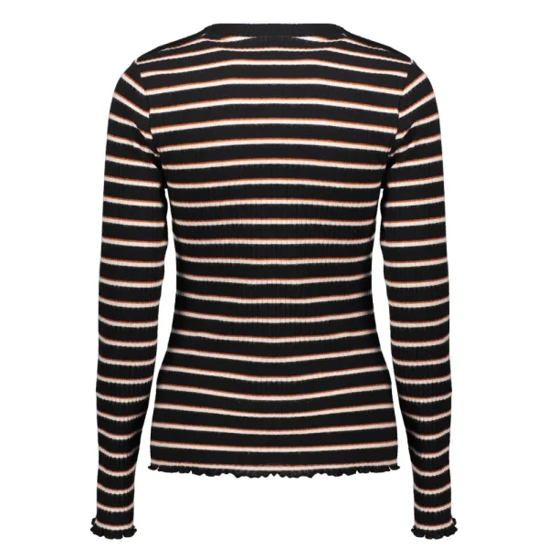 Vrouwen Geisha Fashion Geisha Dames Gestreepte Top 32541-47 Zwart