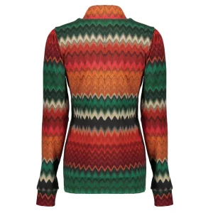 Vrouwen Geisha Fashion Geisha Dames Gestreepte Top 32360-20 Groen