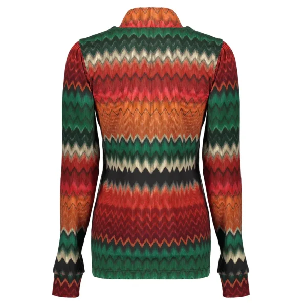 Vrouwen Geisha Fashion Geisha Dames Gestreepte Top 32360-20 Groen