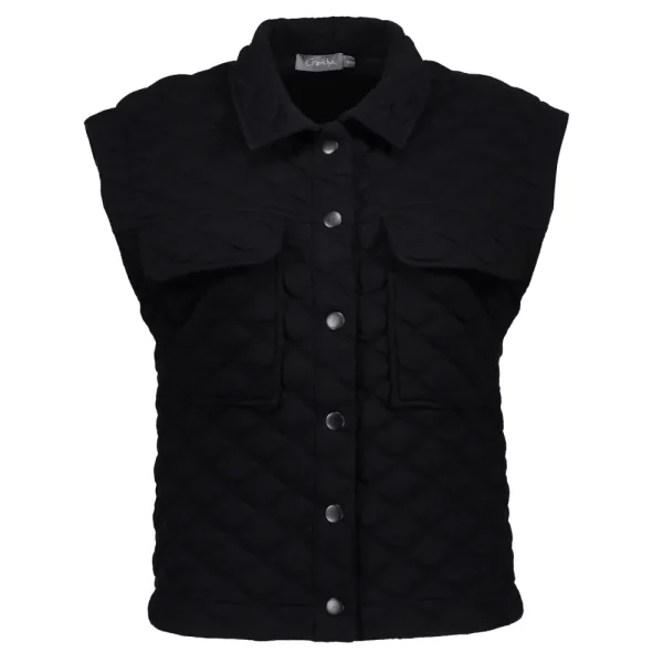 Vrouwen Geisha Fashion Geisha Dames Gilet Met 80S Shoulder 35839-45 Zwart