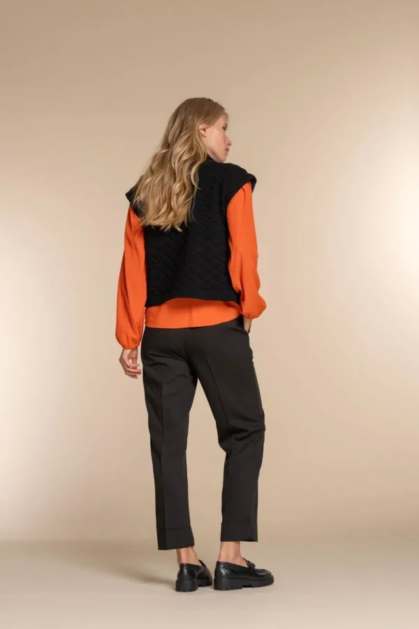 Vrouwen Geisha Fashion Geisha Dames Gilet Met 80S Shoulder 35839-45 Zwart