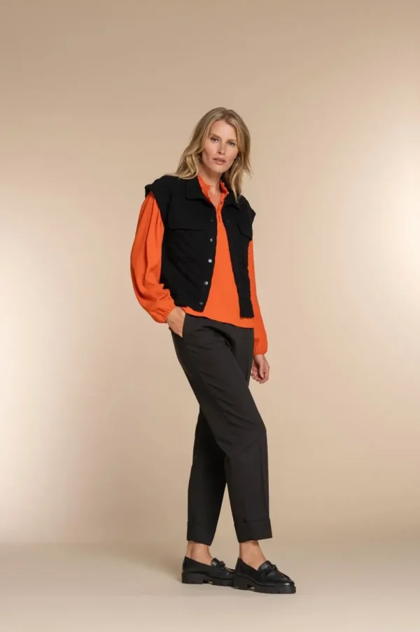 Vrouwen Geisha Fashion Geisha Dames Gilet Met 80S Shoulder 35839-45 Zwart
