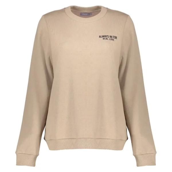 Vrouwen Geisha Fashion Geisha Dames Graphic Print Sweater 32668-46 Sand