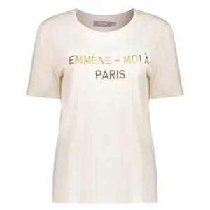 Vrouwen Geisha Fashion Geisha Dames Graphic Print T-Shirt 32835-41 Sand