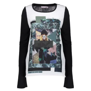 Vrouwen Geisha Fashion Geisha Dames Graphic T-Shirt 82553-23 Zwart