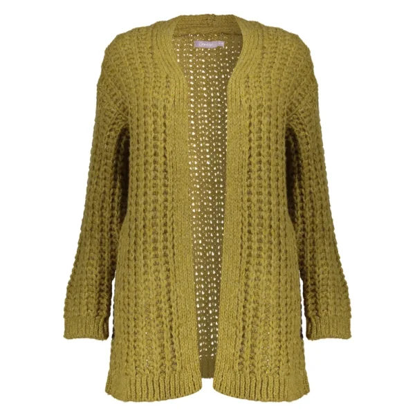 Vrouwen Geisha Fashion Geisha Dames Grof Gebreid Vest 34570-70 Cactus
