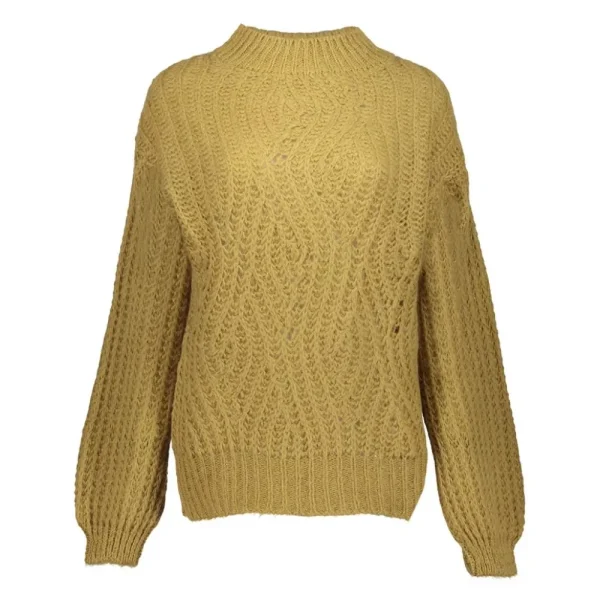 Vrouwen Geisha Fashion Geisha Dames Grofgebreide Trui 34553-70 Mustard