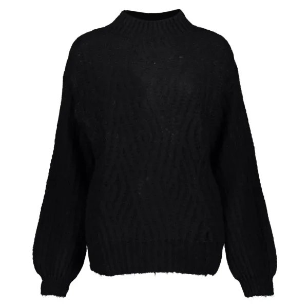 Vrouwen Geisha Fashion Geisha Dames Grofgebreide Trui 34553-70 Zwart
