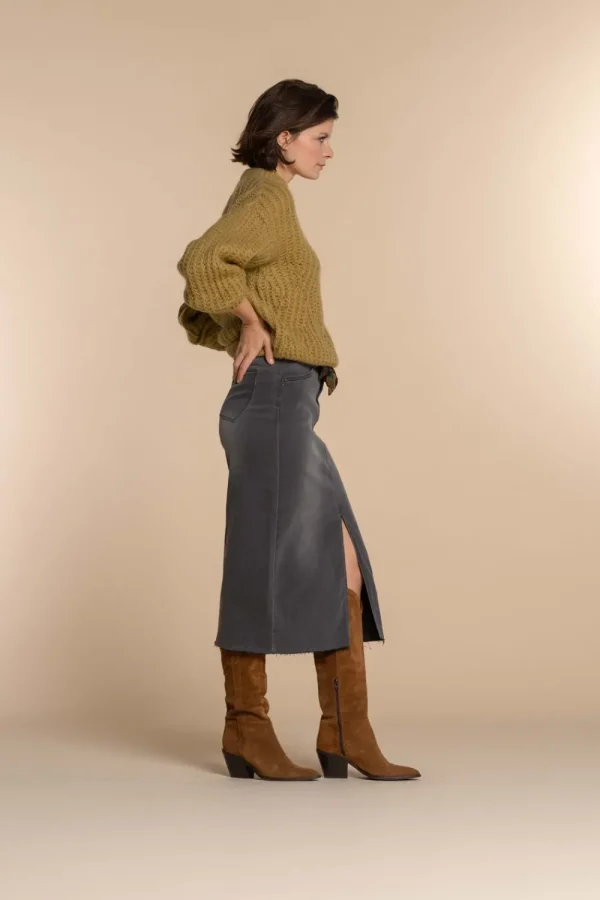Vrouwen Geisha Fashion Geisha Dames Grofgebreide Trui 34553-70 Mustard