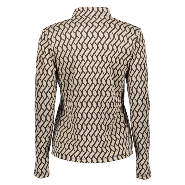Vrouwen Geisha Fashion Geisha Dames Jacquard Top 32824-70 Sand