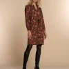 Vrouwen Geisha Fashion Geisha Dames Jurk Met Bloemen Print 37609-20 Zwart