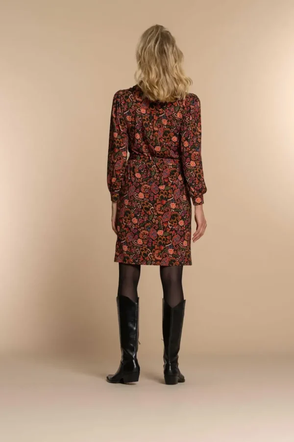 Vrouwen Geisha Fashion Geisha Dames Jurk Met Bloemen Print 37609-20 Zwart