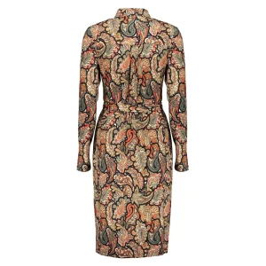 Vrouwen Geisha Fashion Geisha Dames Jurk Met Paisley Print 37850-60 Coral