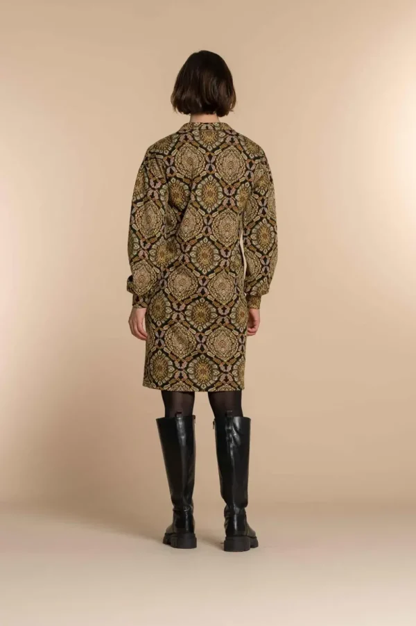 Vrouwen Geisha Fashion Geisha Dames Jurk Met Print 37613-20 Zwart
