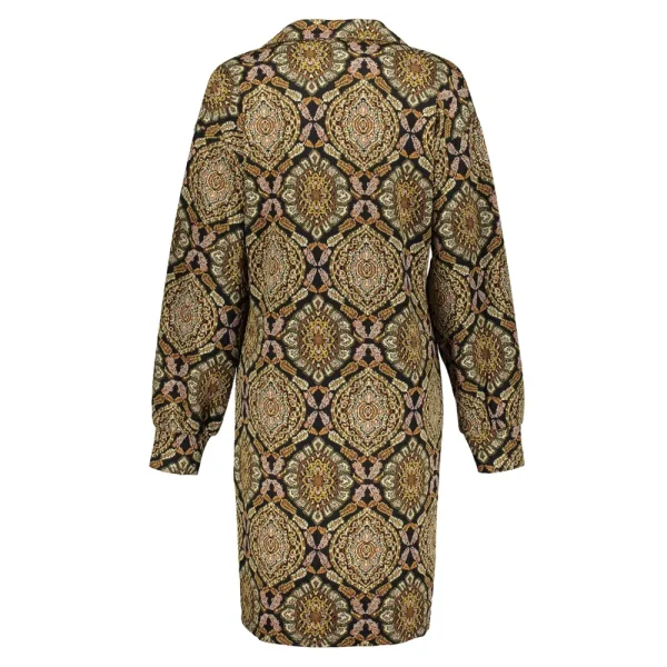 Vrouwen Geisha Fashion Geisha Dames Jurk Met Print 37613-20 Zwart