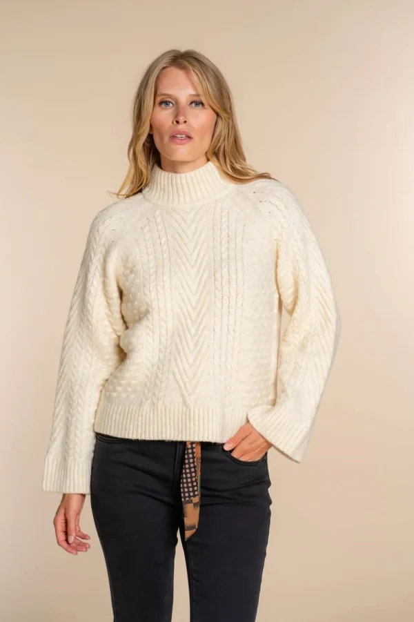 Vrouwen Geisha Fashion Geisha Dames Kabeltrui 34882-43 Off-White