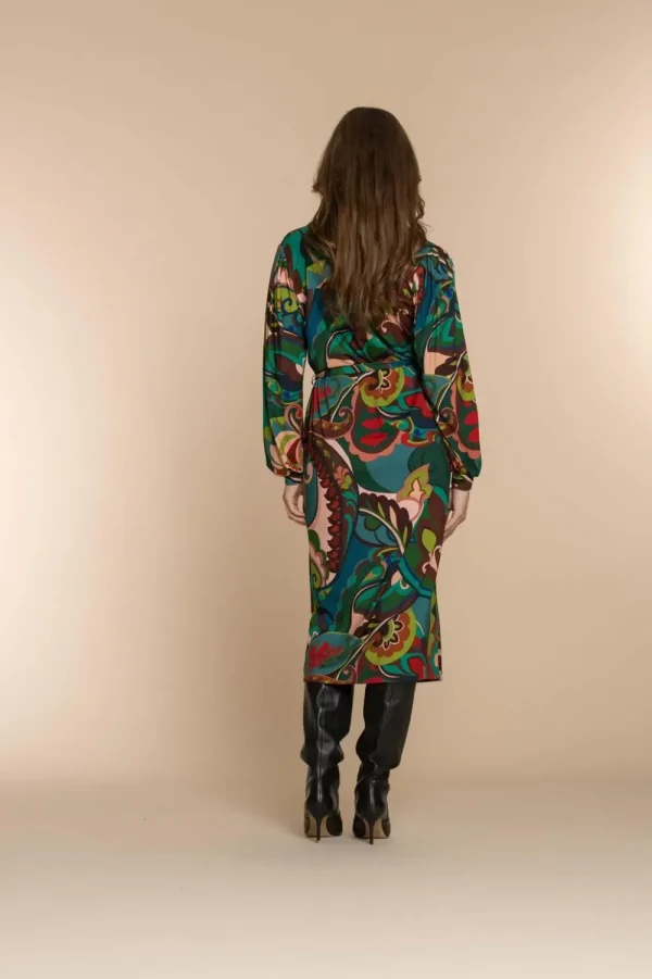 Vrouwen Geisha Fashion Geisha Dames Kleurrijke Blouse Jurk 37600-20 Emerald