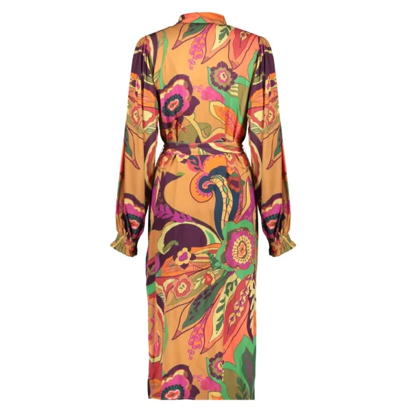 Vrouwen Geisha Fashion Geisha Dames Kleurrijke Blouse Jurk 37636-20 Camel