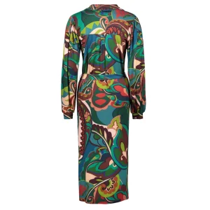 Vrouwen Geisha Fashion Geisha Dames Kleurrijke Blouse Jurk 37600-20 Emerald
