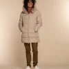 Vrouwen Geisha Fashion Geisha Dames Korte Puffer Jas 38571-21 Sand