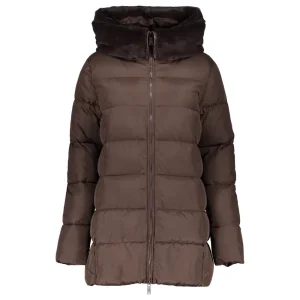 Vrouwen Geisha Fashion Geisha Dames Korte Puffer Jas 38571-21 Bruin