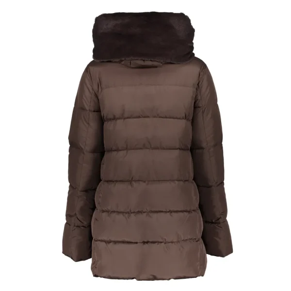 Vrouwen Geisha Fashion Geisha Dames Korte Puffer Jas 38571-21 Bruin