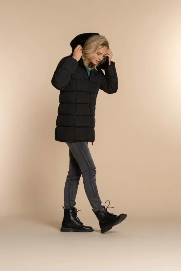 Vrouwen Geisha Fashion Geisha Dames Korte Puffer Jas 38571-21 Zwart