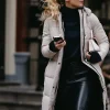 Vrouwen Geisha Fashion Geisha Dames Lange Puffer Jas 38569-21 Kit