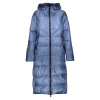 Vrouwen Geisha Fashion Geisha Dames Lange Puffer Jas 38568-21 Blue
