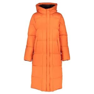 Vrouwen Geisha Fashion Geisha Dames Lange Puffer Jas 38563-21 Oranje