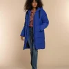 Vrouwen Geisha Fashion Geisha Dames Lange Puffer Jas 38534-12 Cobalt
