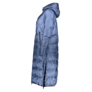 Vrouwen Geisha Fashion Geisha Dames Lange Puffer Jas 38568-21 Blue
