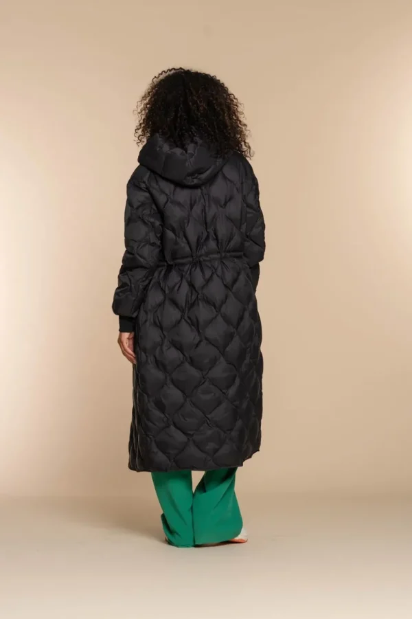 Vrouwen Geisha Fashion Geisha Dames Lange Puffer Jas 38501-10 Zwart