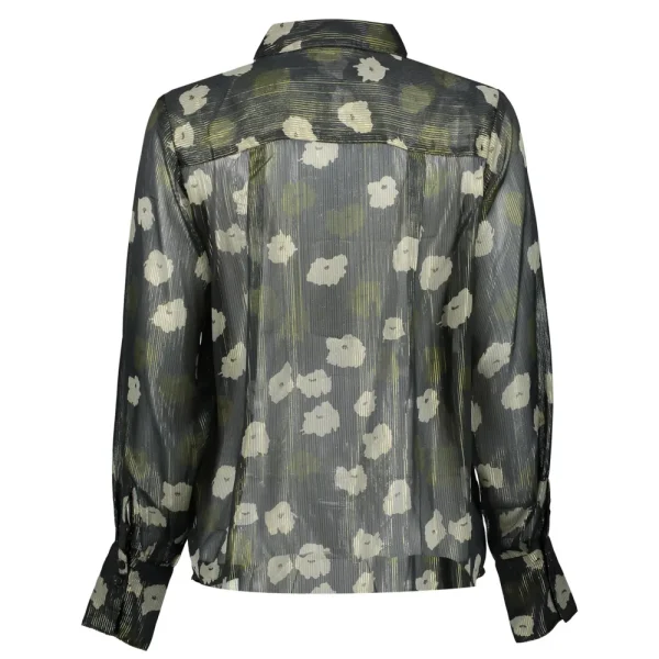 Vrouwen Geisha Fashion Geisha Dames Lurex Blouse Met Bloemenprint 33891-81 Olive