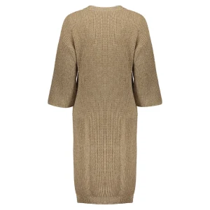 Vrouwen Geisha Fashion Geisha Dames Lurex Gebreide Jurk 37541-70 Sand