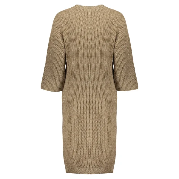 Vrouwen Geisha Fashion Geisha Dames Lurex Gebreide Jurk 37541-70 Sand