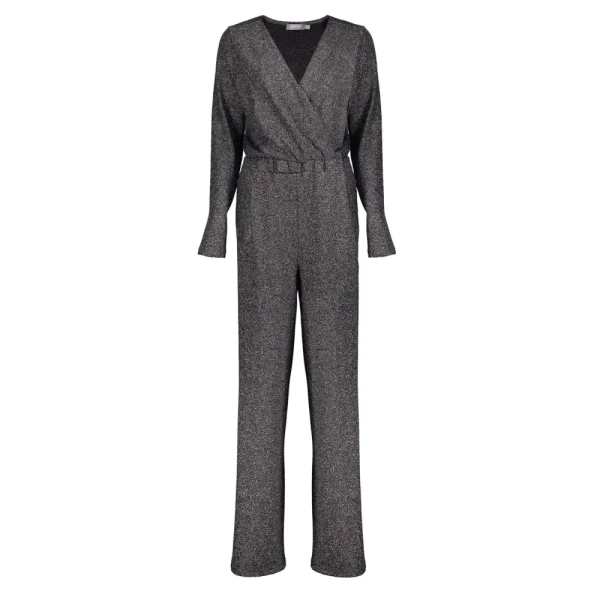 Vrouwen Geisha Fashion Geisha Dames Lurex Jumpsuit 31953-20 Zwart