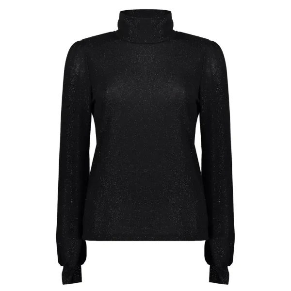 Vrouwen Geisha Fashion Geisha Dames Lurex Top 32867-24 Zwart