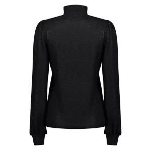 Vrouwen Geisha Fashion Geisha Dames Lurex Top 32867-24 Zwart
