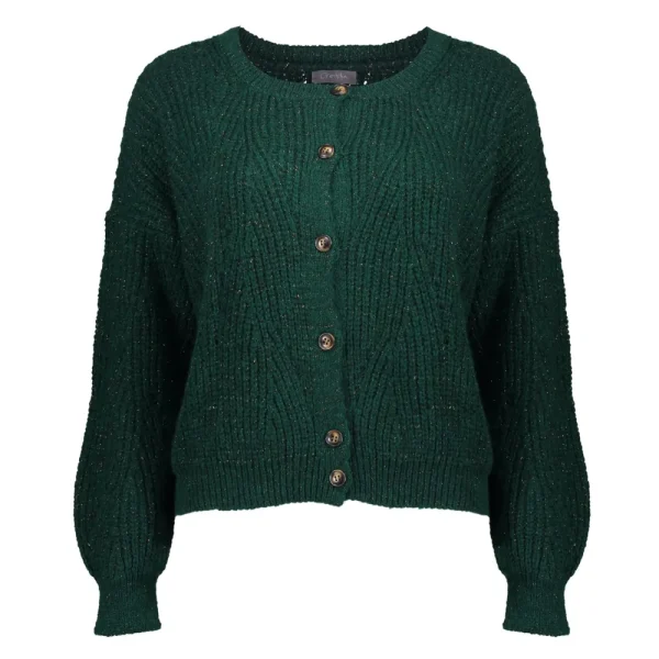 Vrouwen Geisha Fashion Geisha Dames Lurex Vest 34843-70 Forest Green