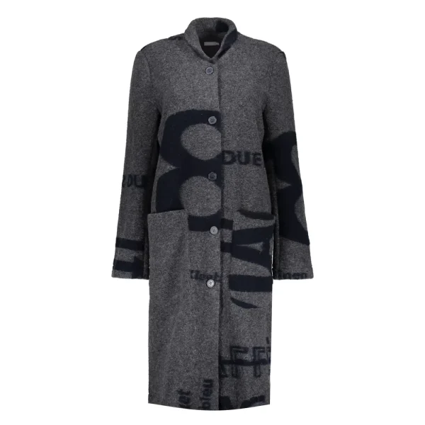 Vrouwen Geisha Fashion Geisha Dames Manteljas Met Print 38583-70 Grijs