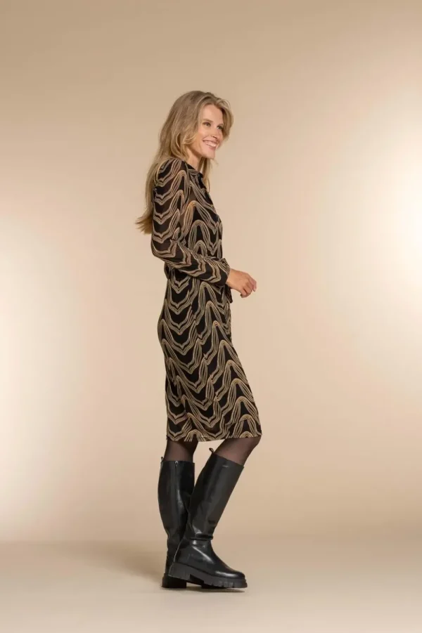 Vrouwen Geisha Fashion Geisha Dames Mesh Jurk 37871-14 Zwart