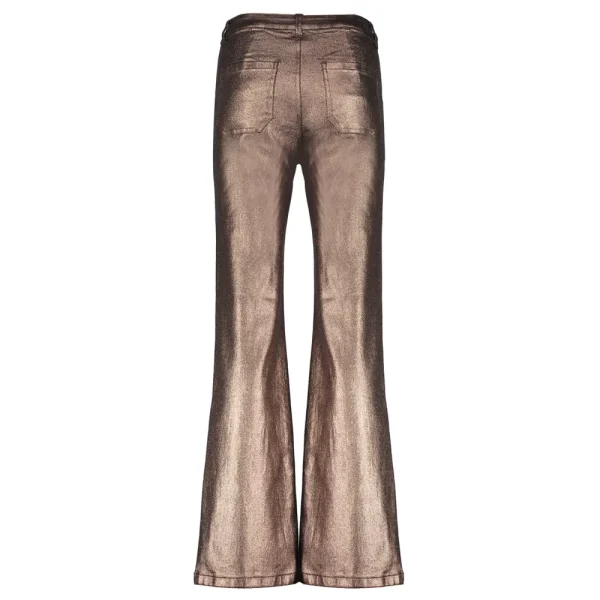 Vrouwen Geisha Fashion Geisha Dames Metallic Flared Jeans 31806-10 Copper