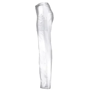 Vrouwen Geisha Fashion Geisha Dames Metallic Jeans 31819-10 Silver