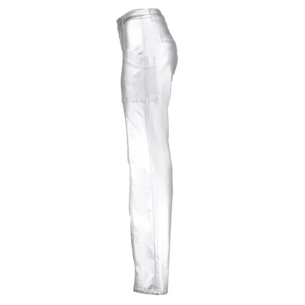 Vrouwen Geisha Fashion Geisha Dames Metallic Jeans 31819-10 Silver
